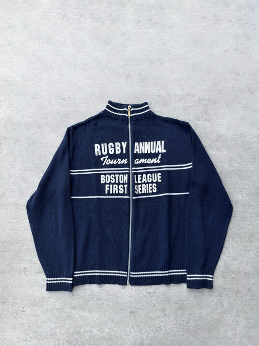 KNITTED RUGBY JACKET