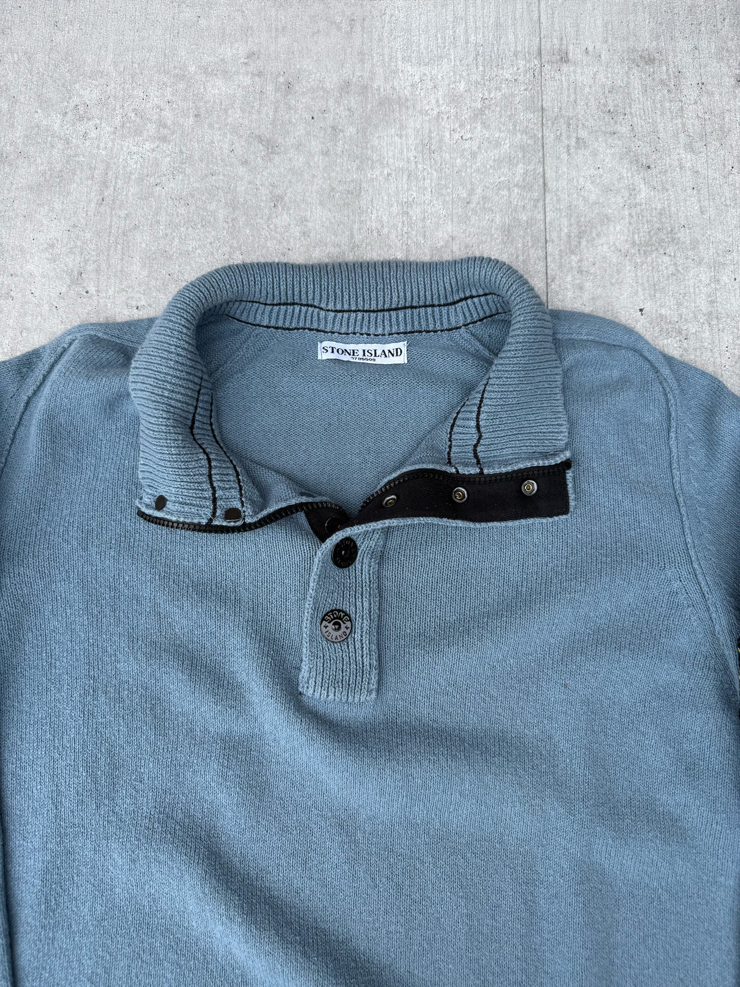 STONE ISLAND KNITTED BUTTON UP