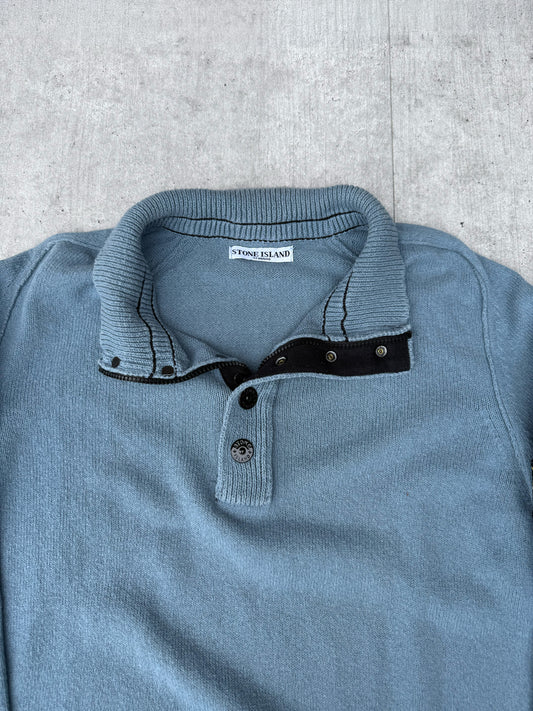 STONE ISLAND KNITTED BUTTON UP