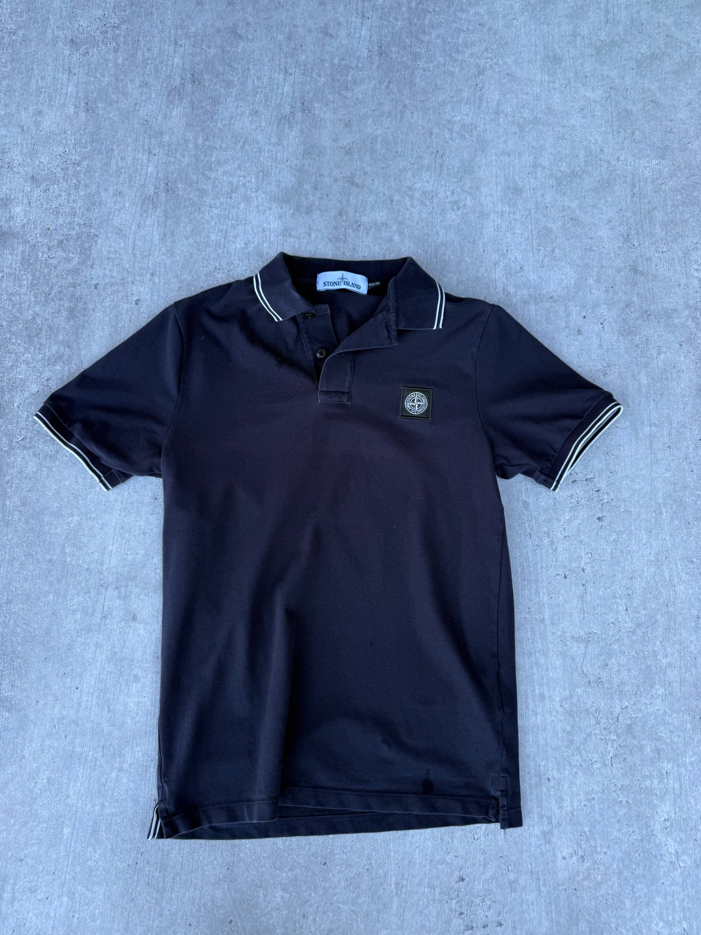 STONE ISLAND POLO SHIRT BLACK